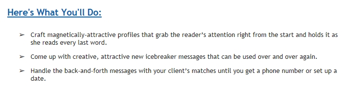 dating site ghost writer